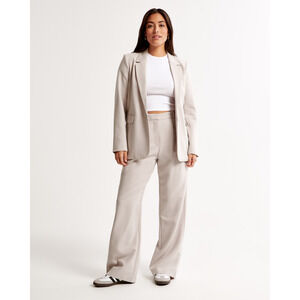 Abercrombie & Fitch Cream Wide Leg Pants